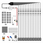YiLaie 14 PodS RGB Rock Lights, 60 LEDs, 12V