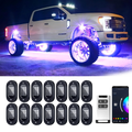 YiLaie 14 PodS RGB Rock Lights, 60 LEDs, 12V